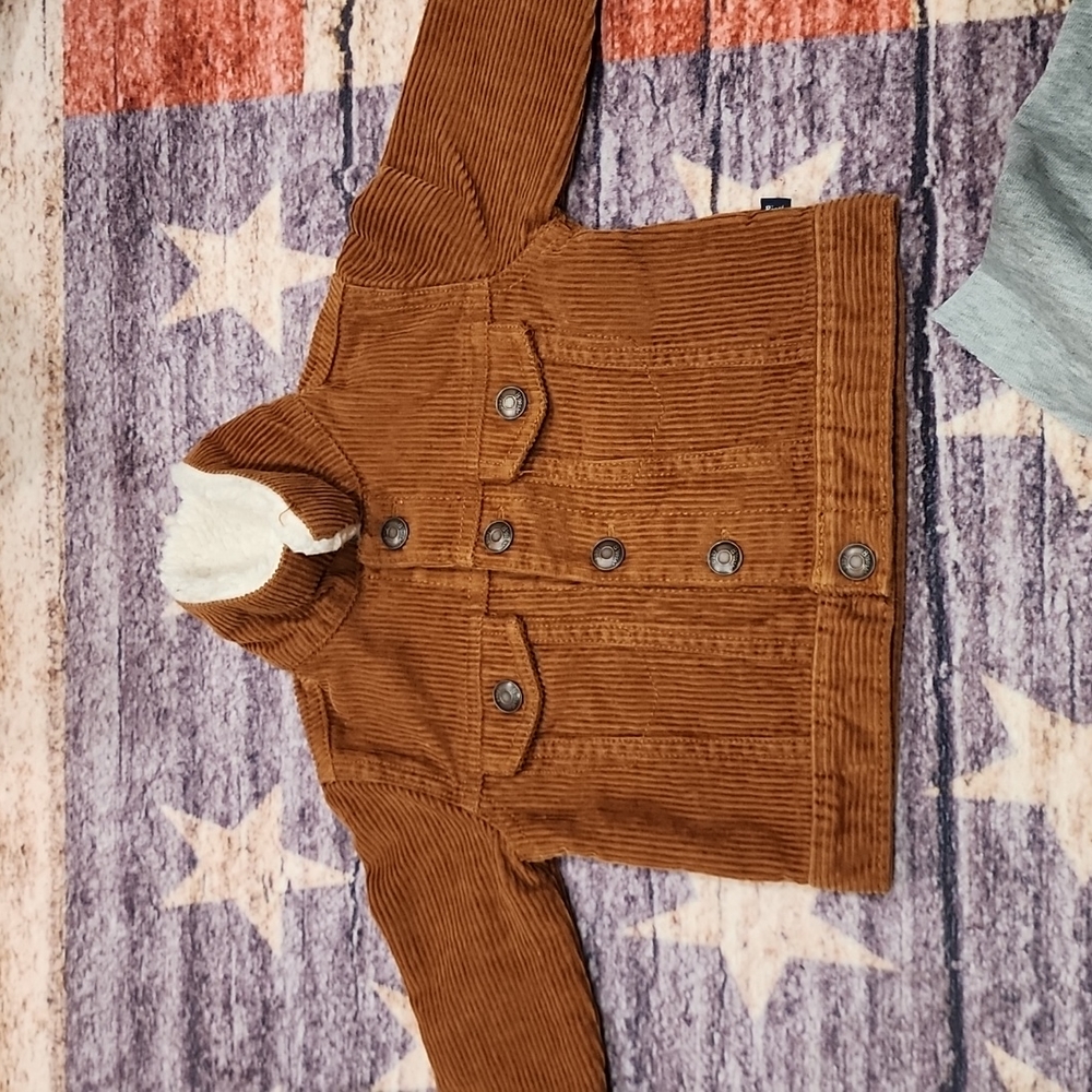 Brown Corduroy Kids Jacket